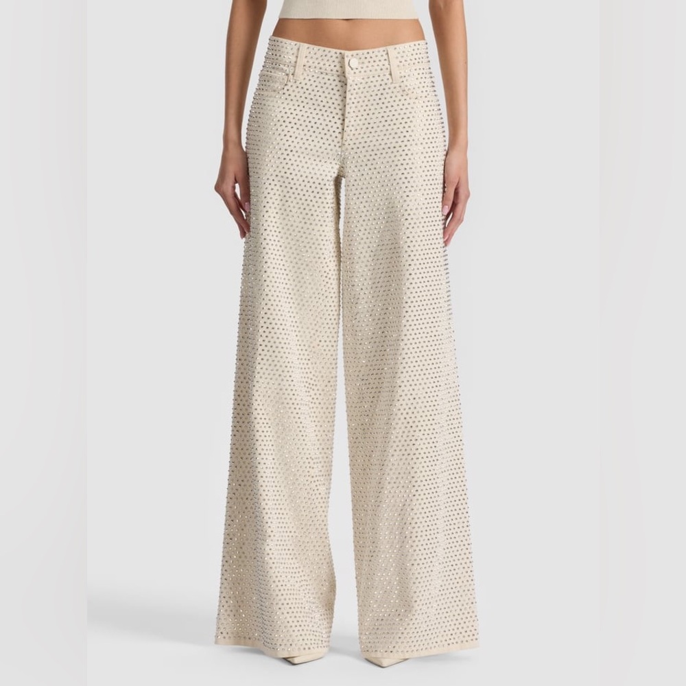 Alice and Olivia EMBELLISHED JEAN New with Tag